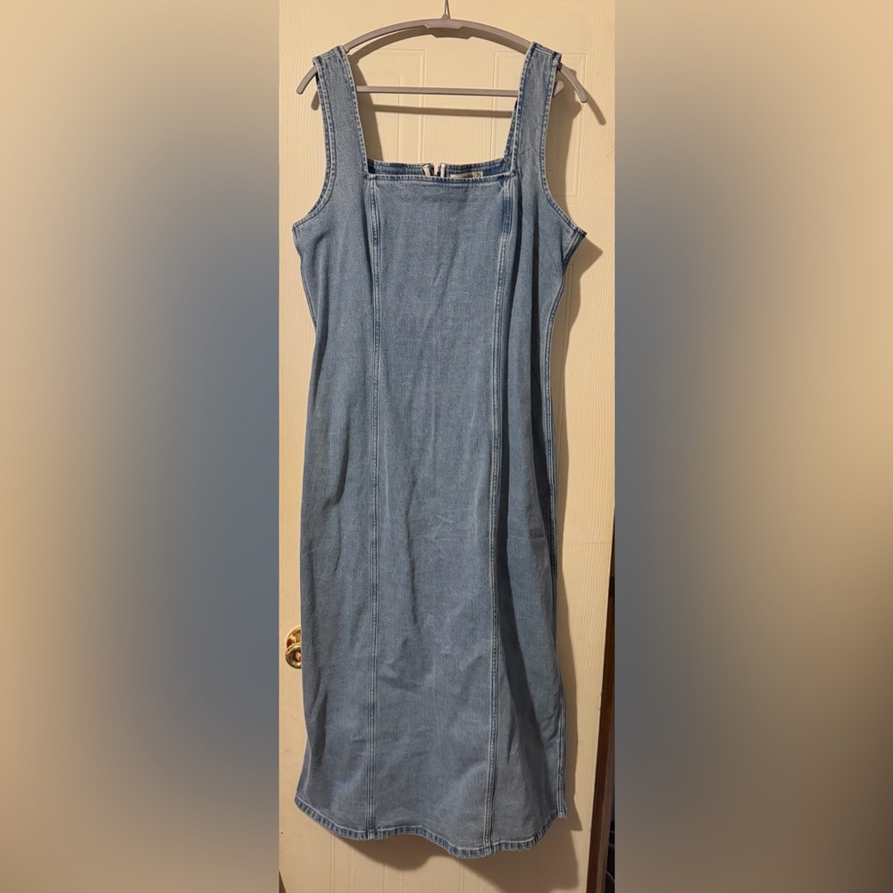 Abercrombie & Fitch Denim Blue Maxi Dress
